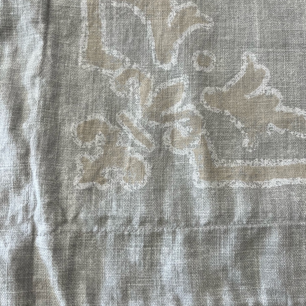 Restoration Hardware Gray Linen Pillow Covers (Set of 2)